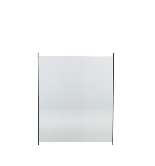 Lasipaneeli alumiinitolpille, 100 x 80 cm, kirkas lasi HORTUS
