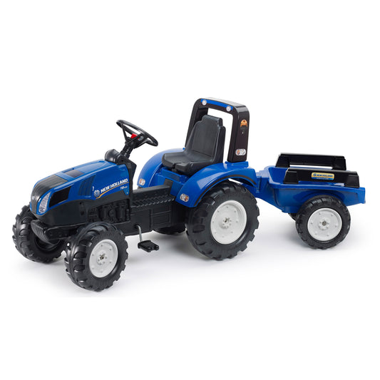 Traktori peräkärryllä FALK New Holland