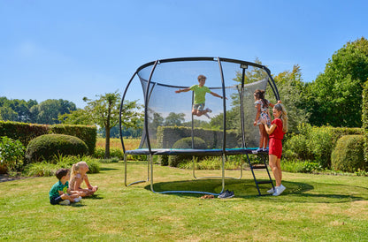 Trampoliini Cosmos Ø427 cm, turvaverkko, tikkaat Salta
