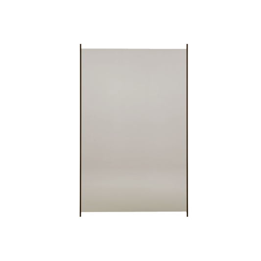 Lasipaneeli alumiinitolpille, 150 x 95 cm, musta lasi HORTUS