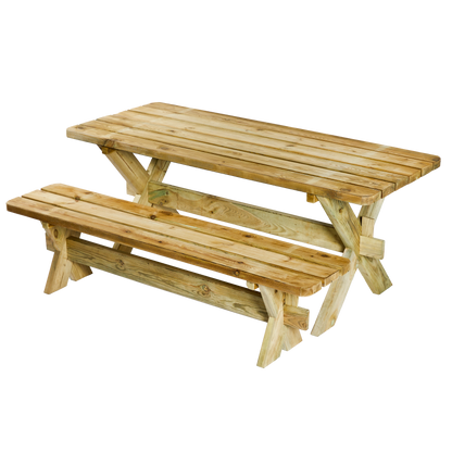 Penkki, painekyllästettyä mäntyä 48 x 177 x 38 cm, HORTUS AUTHENTIC