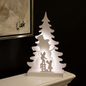Joulusiluetti 3D LED lumiukko motiivilla NORDIC WINTER