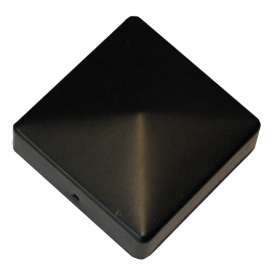 5 kpl erä, Tolpanhattu, musta, ruuvattava 97 x 97 mm