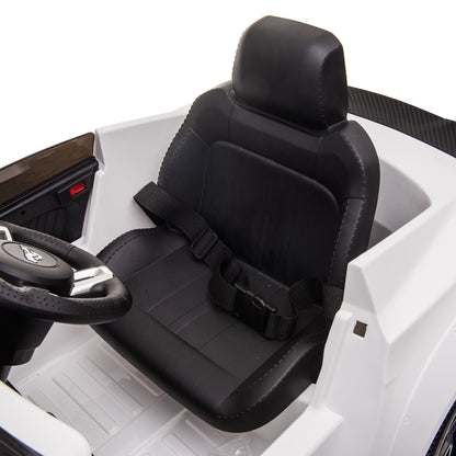 Sähköauto Ford Mustang 2X12V akut (24V), EVA -renkaat edessä, keinonahkaistuin