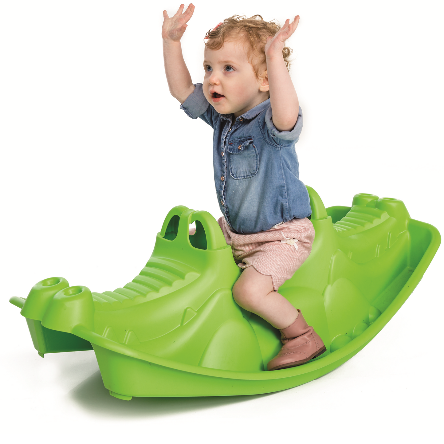 Muovinen krokotiilikiikku, vihreä PARADISO TOYS