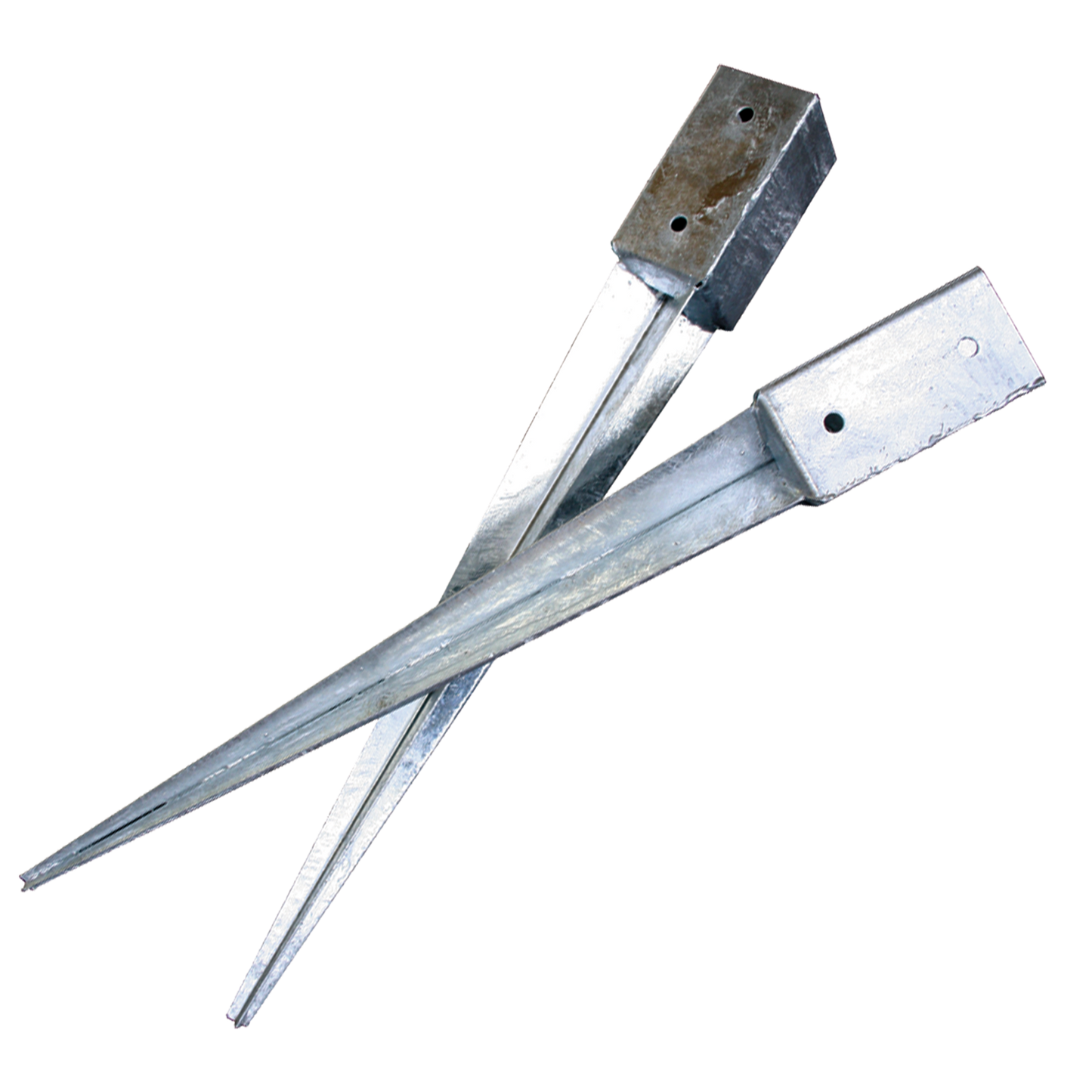 5 kpl erä, Tolpan maakiila, galv., 76 x 76 x 750 mm