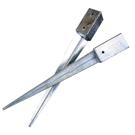 5 kpl erä, Tolpan maakiila, galv., 76 x 76 x 750 mm