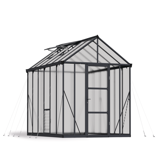 Kasvihuone Glory 9,2 m2, harmaa runko, Palram - Canopia