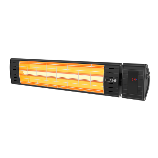 Terassilämmitin ECO pro-line 2300W kaukosäätimellä, musta HEAT1