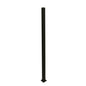 Multi -alumiinitolppa 150 cm lasipaneelille, musta 158 cm HORTUS