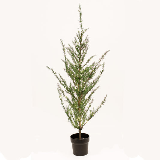 Setripuu ruukussa, korkeus 120 cm, 140 LED-valoa, 230 volttia NORDIC WINTER