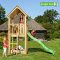 Leikkitornikokonaisuus Jungle Gym Club 2.1 vihreä liukumäki