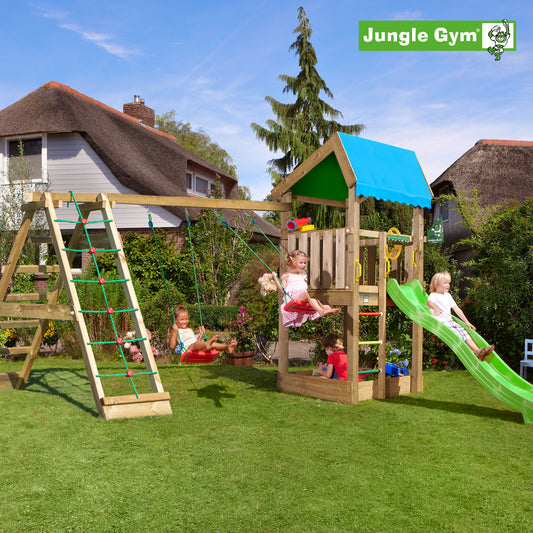 Leikkitornikokonaisuus Jungle Gym Home 2.1 ja 2-Climb Module 220 ilman liukumäkeä