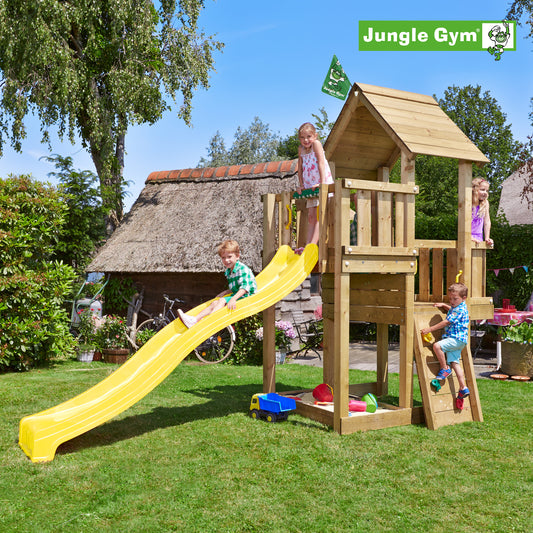 Leikkitornikokonaisuus Jungle Gym Cubby ilman liukumäkeä