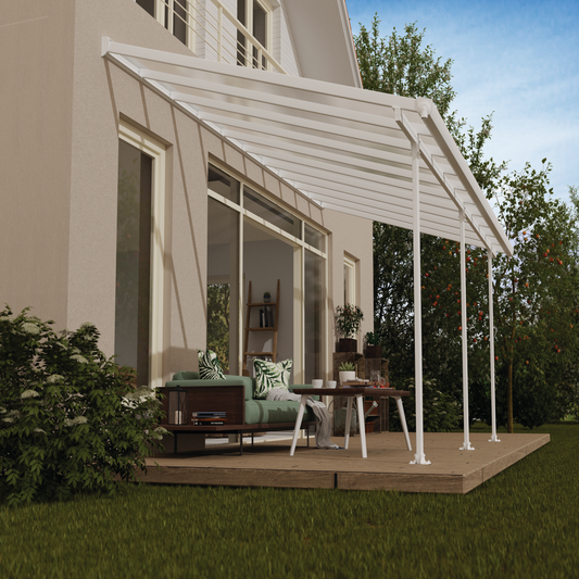 Terassikatos-setti Feria 17,9 m2, valkoinen Palram - Canopia