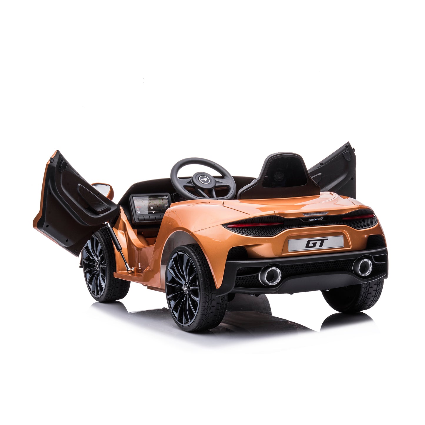 Sähköauto McLaren GT 12V4,5AH, EVA-renkaat, nahkaistuin, BT, spraymaalattua kuparia NORDIC PLAY